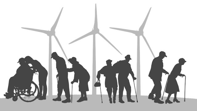 Troisième âge et éoliennes