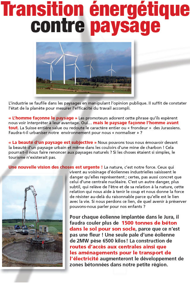 Transition énergétique contre paysage